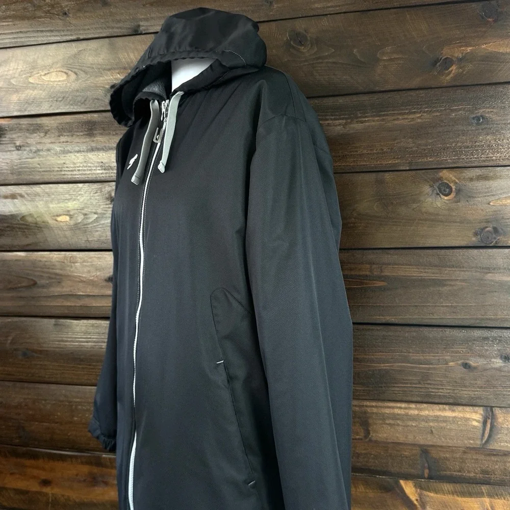 Speedo Hooded Fleece Lined Swim Team Parka Unisex Adult Swim Jacket Coverup Sz S